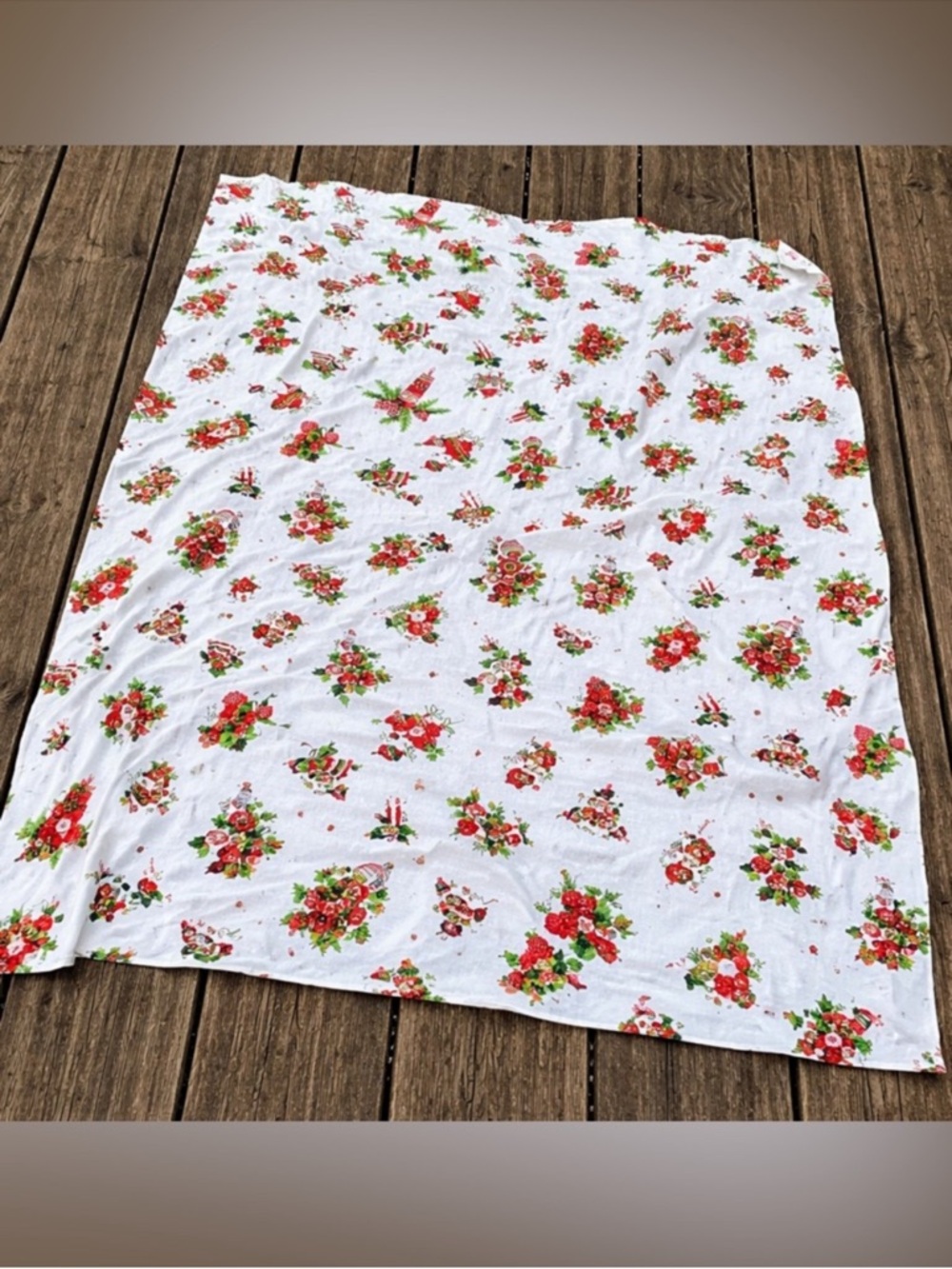 Vintage Christmas tablecloth